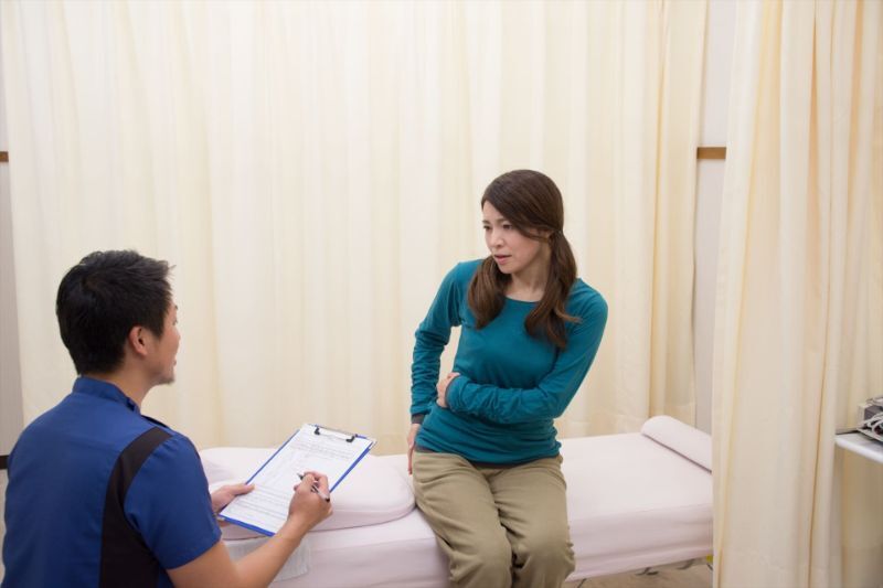 腰の症状を問診